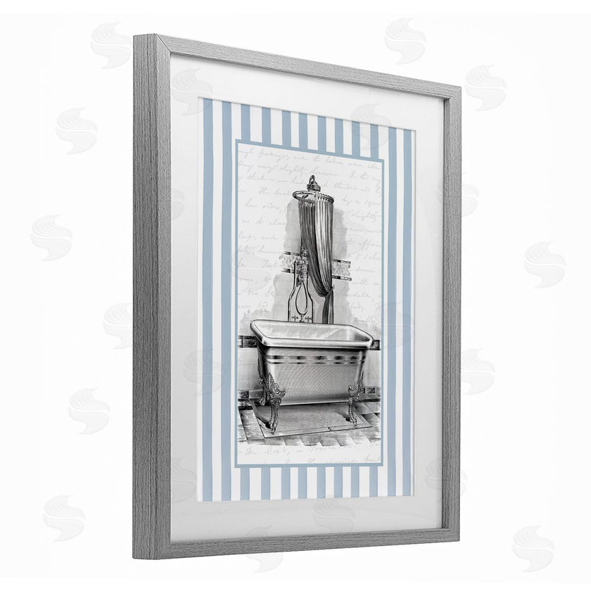 Lettered and Lined | Antique Bath Blue Stripes