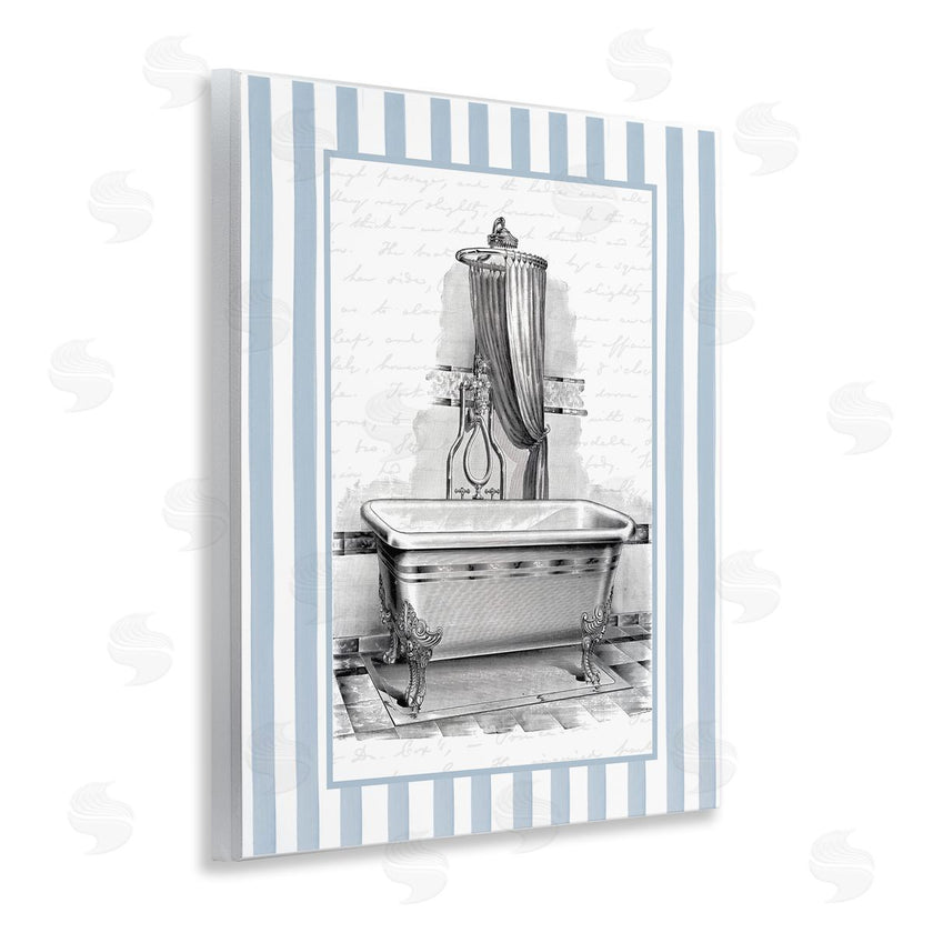 Lettered and Lined | Antique Bath Blue Stripes