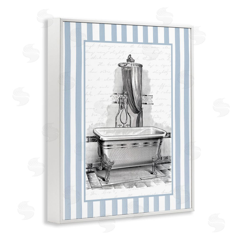 Lettered and Lined | Antique Bath Blue Stripes