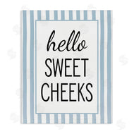 Lettered and Lined | Hello Sweet Cheeks on Stripes
