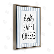 Lettered and Lined | Hello Sweet Cheeks on Stripes