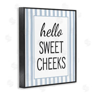 Lettered and Lined | Hello Sweet Cheeks on Stripes
