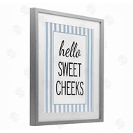 Lettered and Lined | Hello Sweet Cheeks on Stripes