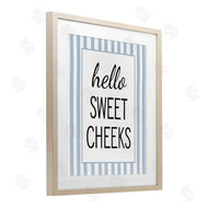 Lettered and Lined | Hello Sweet Cheeks on Stripes