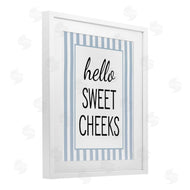 Lettered and Lined | Hello Sweet Cheeks on Stripes