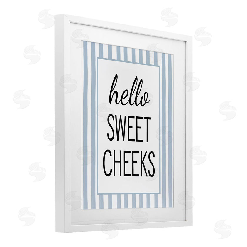 Lettered and Lined | Hello Sweet Cheeks on Stripes