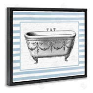 Lettered and Lined | Ornate Vintage Tub on Stripes