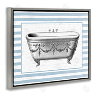 Lettered and Lined | Ornate Vintage Tub on Stripes