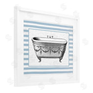 Lettered and Lined | Ornate Vintage Tub on Stripes