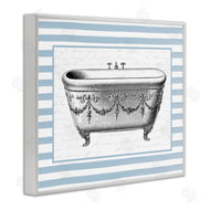 Lettered and Lined | Ornate Vintage Tub on Stripes