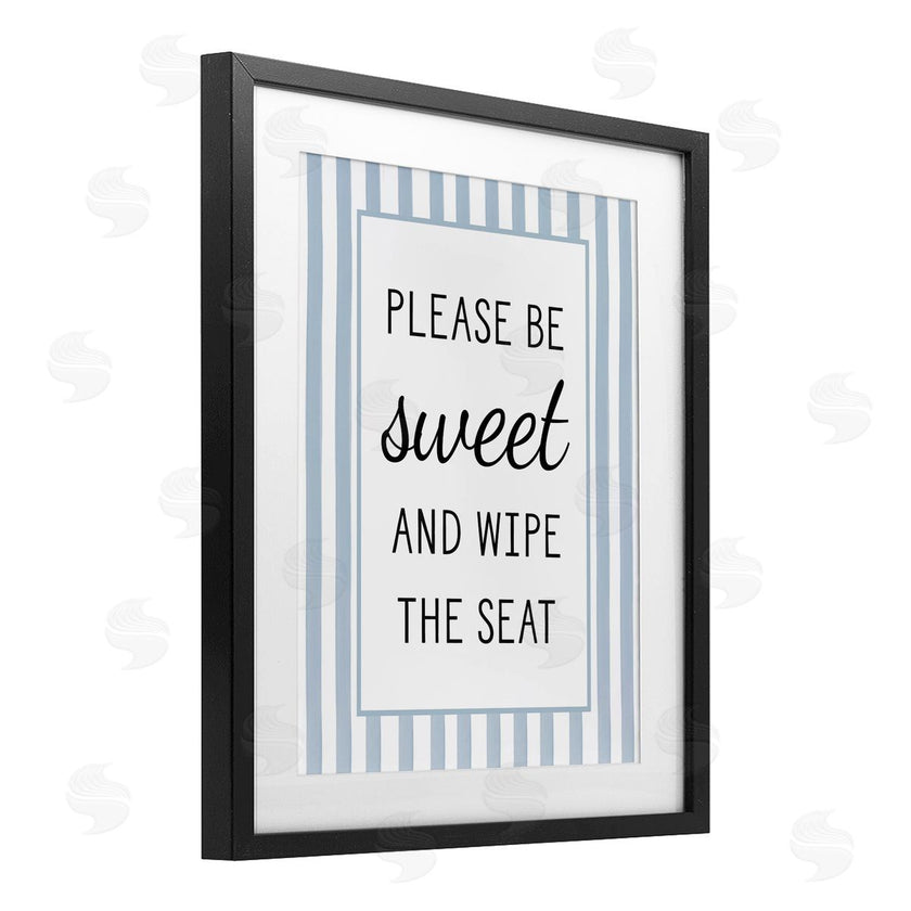 Lettered and Lined | Be Sweet & Wipe Seat