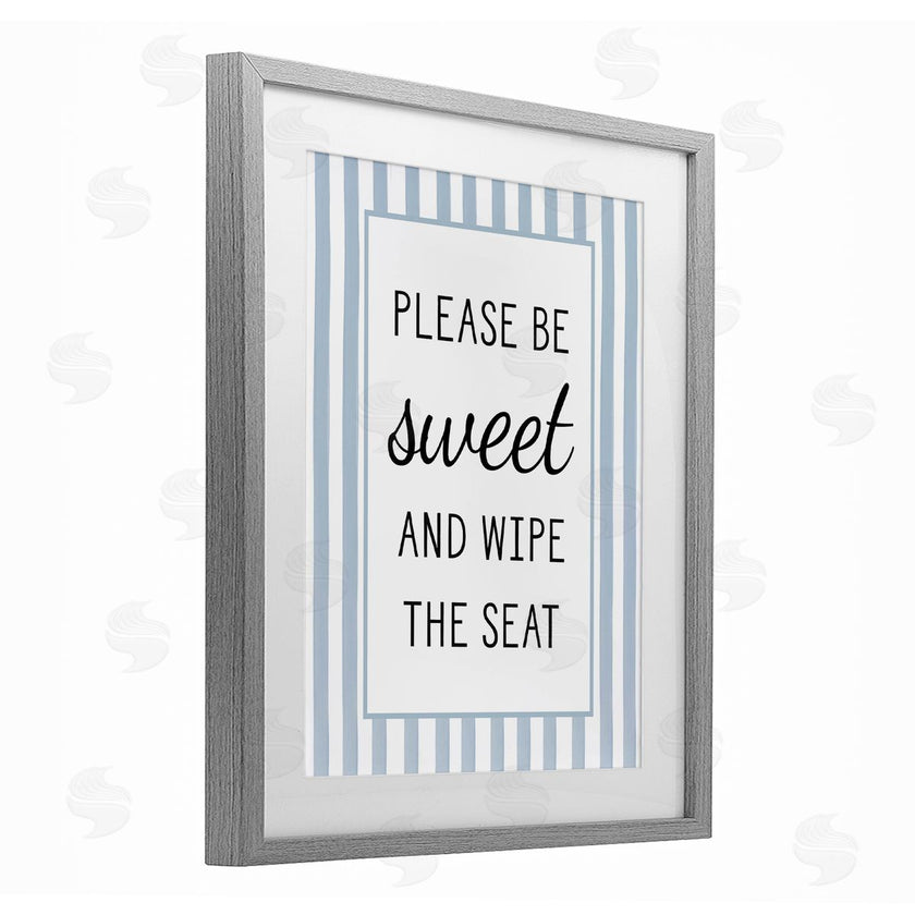Lettered and Lined | Be Sweet & Wipe Seat