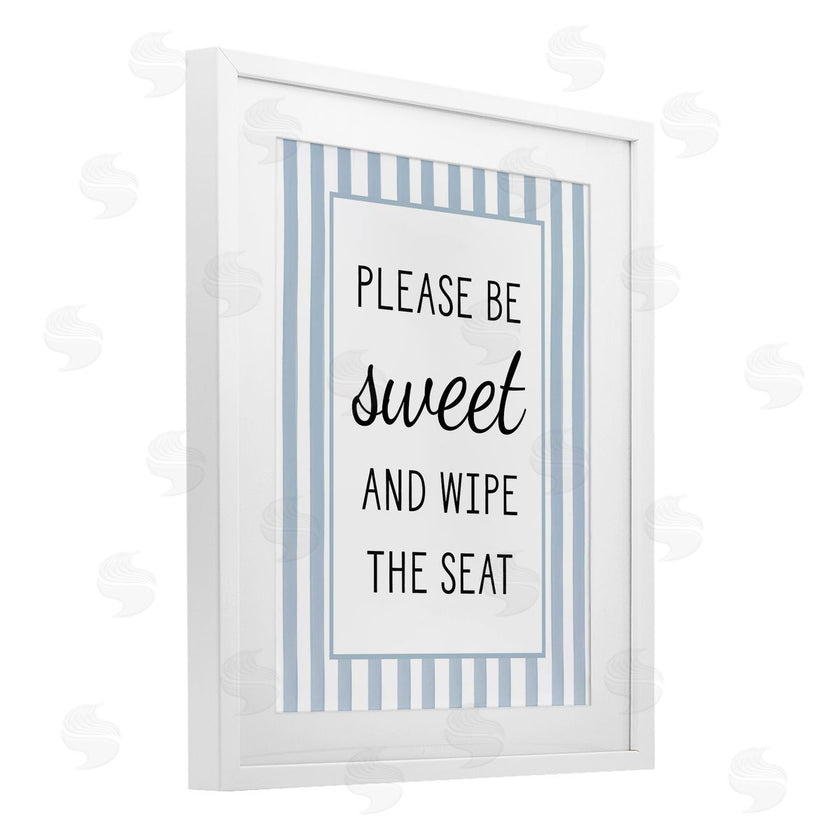 Lettered and Lined | Be Sweet & Wipe Seat