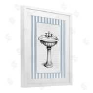 Lettered and Lined | Vintage Sink Blue Stripes