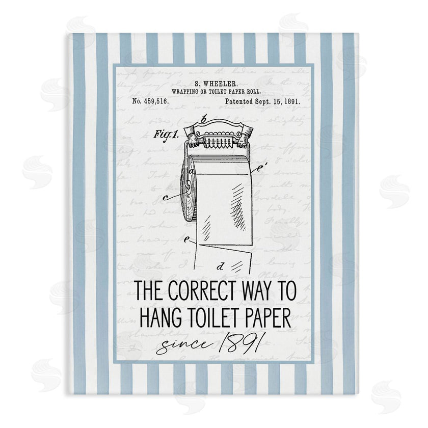 Lettered and Lined | Correct Way Toilet Paper