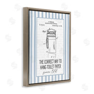 Lettered and Lined | Correct Way Toilet Paper