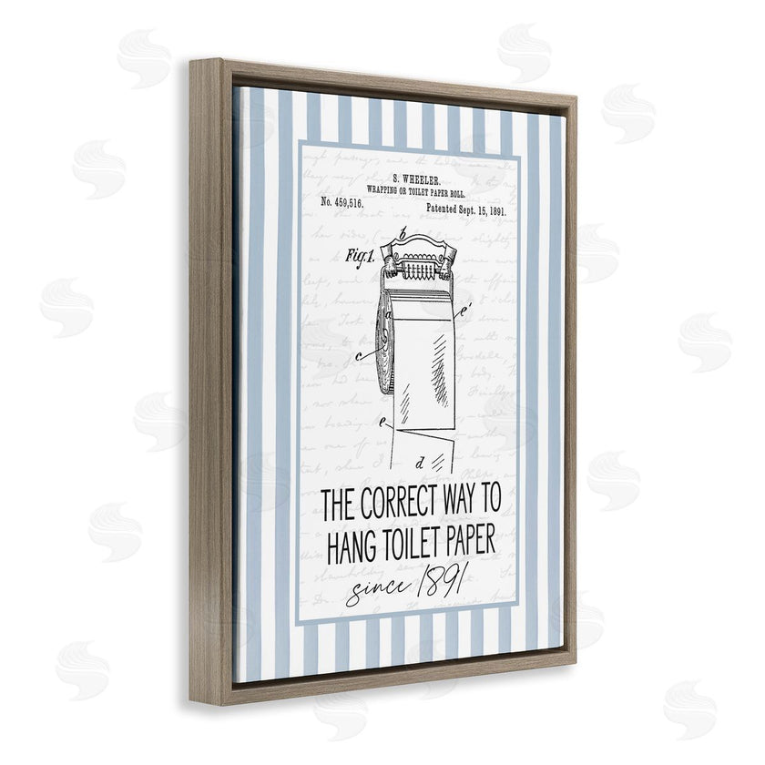 Lettered and Lined | Correct Way Toilet Paper