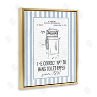 Lettered and Lined | Correct Way Toilet Paper