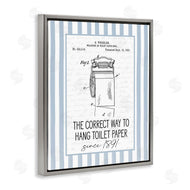 Lettered and Lined | Correct Way Toilet Paper