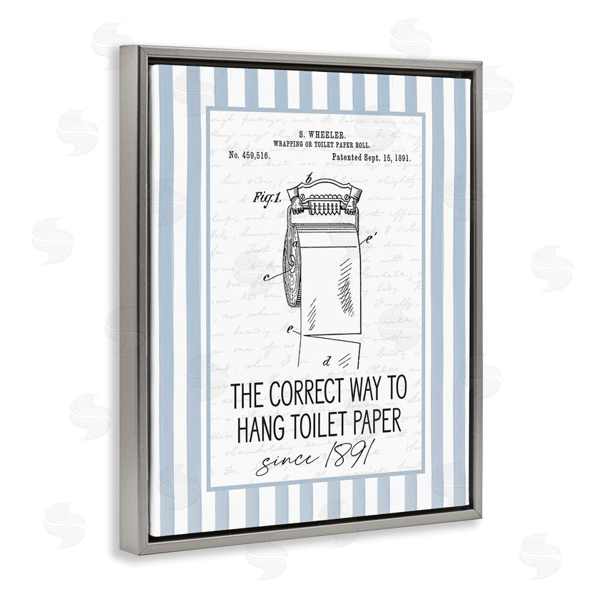 Lettered and Lined | Correct Way Toilet Paper