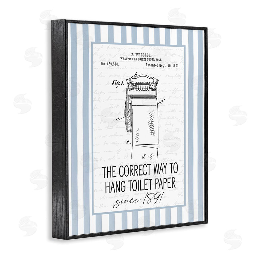 Lettered and Lined | Correct Way Toilet Paper