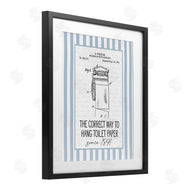 Lettered and Lined | Correct Way Toilet Paper