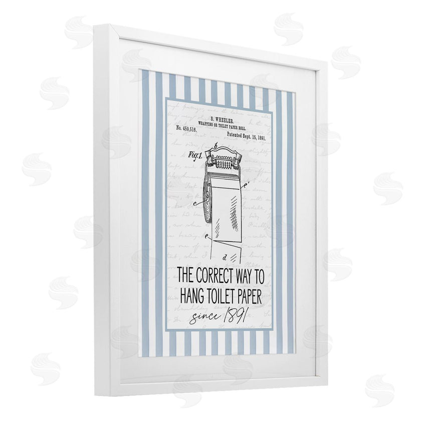 Lettered and Lined | Correct Way Toilet Paper