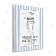 Lettered and Lined | Correct Way Toilet Paper