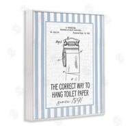 Lettered and Lined | Correct Way Toilet Paper