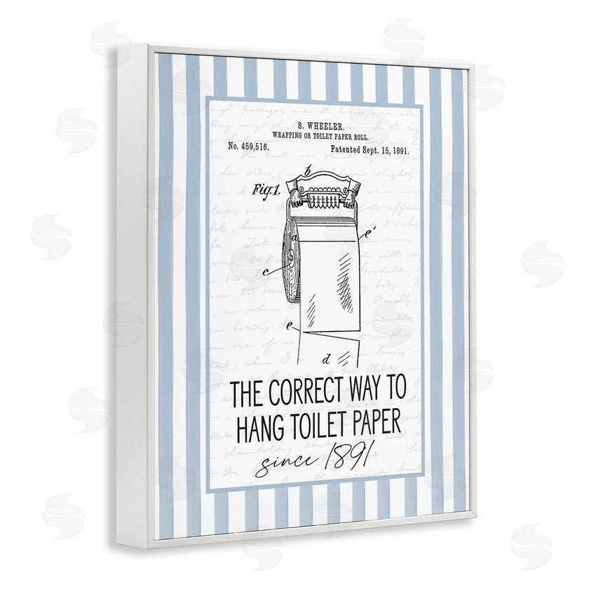 Lettered and Lined | Correct Way Toilet Paper