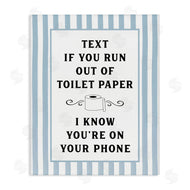 Lettered and Lined | Text For Toilet Paper Stripes
