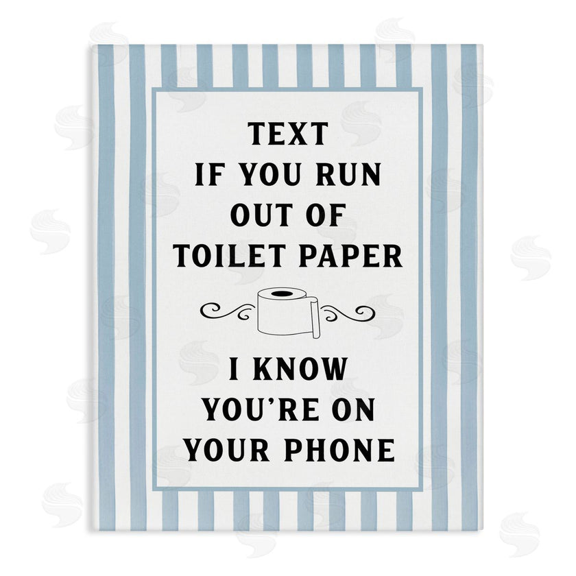 Lettered and Lined | Text For Toilet Paper Stripes