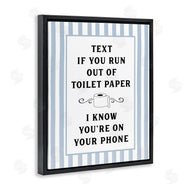 Lettered and Lined | Text For Toilet Paper Stripes