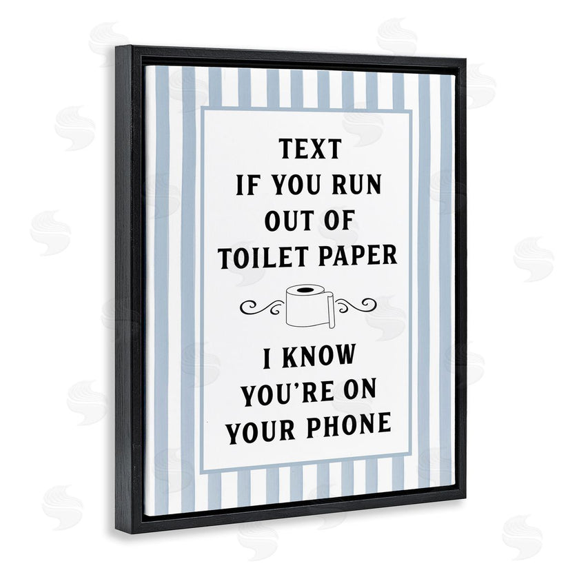 Lettered and Lined | Text For Toilet Paper Stripes