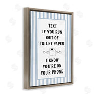 Lettered and Lined | Text For Toilet Paper Stripes