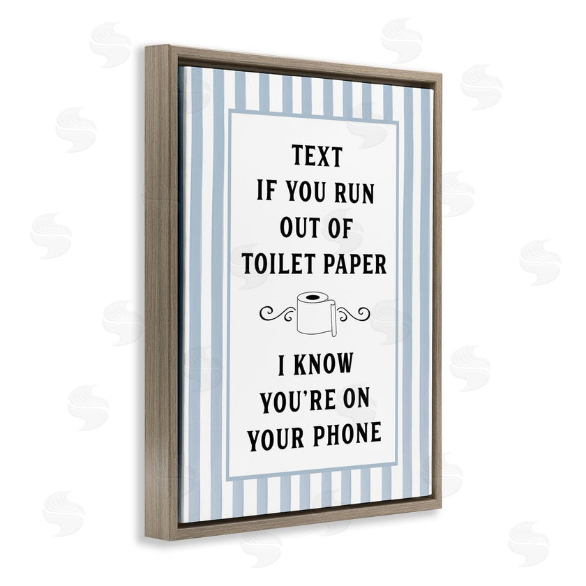 Lettered and Lined | Text For Toilet Paper Stripes