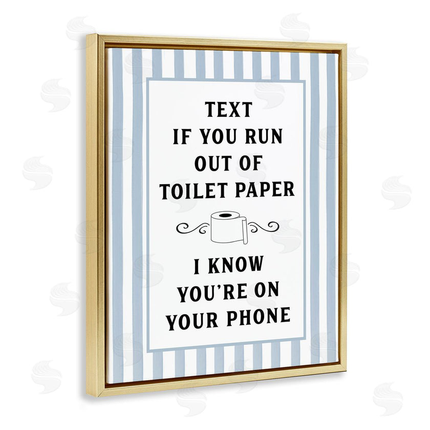 Lettered and Lined | Text For Toilet Paper Stripes
