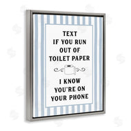 Lettered and Lined | Text For Toilet Paper Stripes