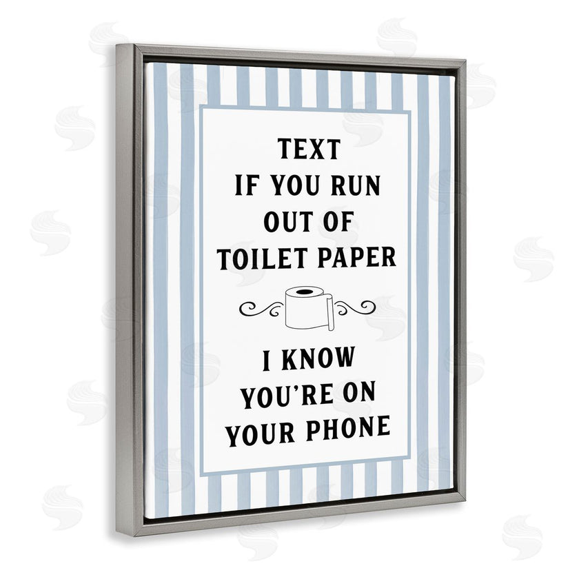 Lettered and Lined | Text For Toilet Paper Stripes