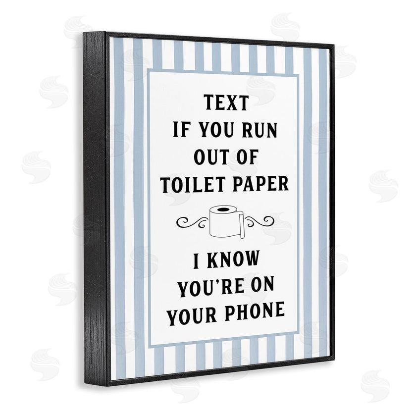 Lettered and Lined | Text For Toilet Paper Stripes