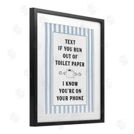 Lettered and Lined | Text For Toilet Paper Stripes