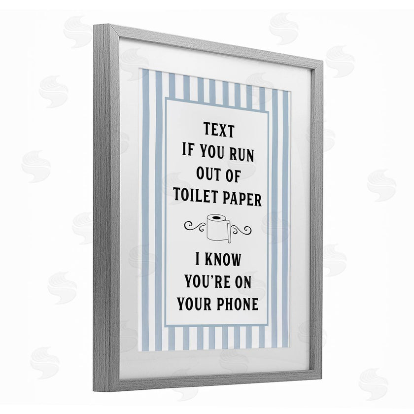 Lettered and Lined | Text For Toilet Paper Stripes