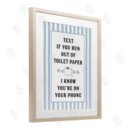 Lettered and Lined | Text For Toilet Paper Stripes