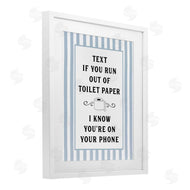 Lettered and Lined | Text For Toilet Paper Stripes