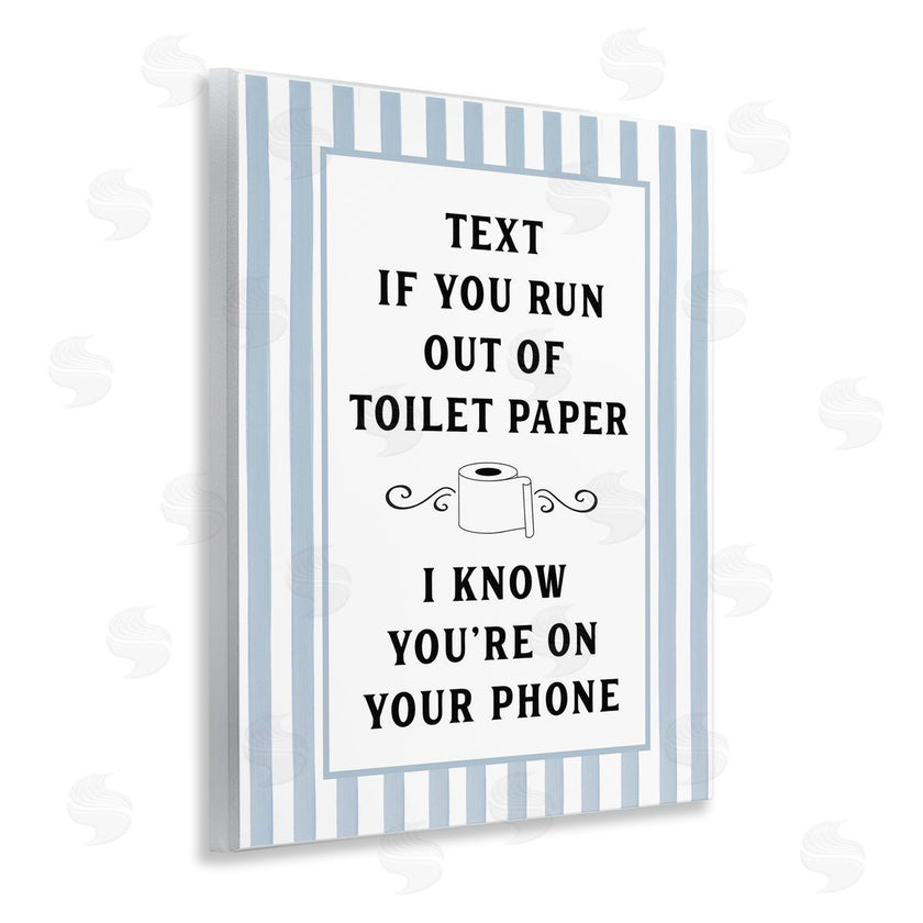 Lettered and Lined | Text For Toilet Paper Stripes