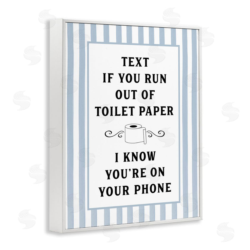 Lettered and Lined | Text For Toilet Paper Stripes
