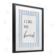 Lettered and Lined | I Like His Beard Stripes