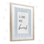Lettered and Lined | I Like His Beard Stripes