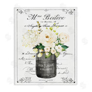 Lettered and Lined | French Vintage Flowers with Script