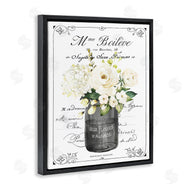 Lettered and Lined | French Vintage Flowers with Script